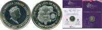 (2021) Монета Британская терр в Инд океане 2021 год 2 фунта "Белый лев Мортимера"  Биметалл  Буклет